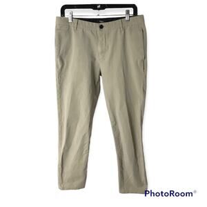 Theory Men's 33  Fits 31x27 Zaine Double Stretch Slim Fit Khaki Chino Pants